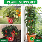 Moirsunt 4Pack Tomato Cage for Garden, 48Inch Multi-Functional Plant Support Stakes, Garden Stakes Tomato Trellis for Raised Garden Bed & Potted Plants, Tomato Cage Trellis for Climbing Plants