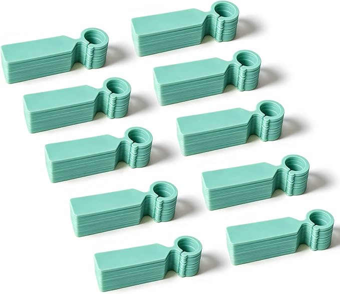 Plant Labels 200 PCS, Thick Waterproof Tree Tags, Weather Resistant Garden Markers & Nursery Tags for Indoor Outdoor Gardening, Potted Plants, Flowers, Vegetables, Trees, Greenhouse Use(Cyan)