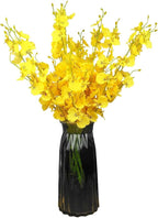 Artificial Flowers Orchids Silk Fake Flowers in Bulk, 10 Pcs (Each 20”), for Wedding Festive Party Home Office Decoration, Not Include Vase