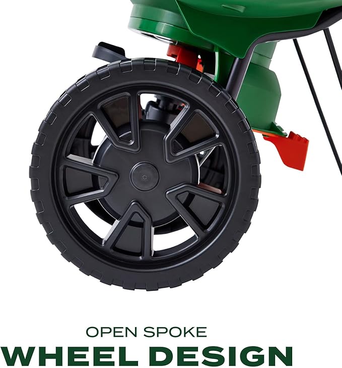 Scotts Turf Builder EdgeGuard Mini Broadcast Spreader - Spreader For Lawn Fertilizer, Weed & Insect Control, Grass Seed, and Ice Melt, Holds Up To 5,000 sq. ft. of Product