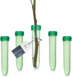Royal Imports Floral Water Tubes with Caps – 3" Green Plastic Flower Vials for Single Stem Roses, Buds, Bouquets – Standard Style, 1/2" Opening – 100 Pack