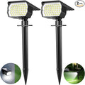 Tadyreal Solar Spot Lights Outdoor 2 Pack, [46 LED/3 Modes] Solar Landscape Spotlights Waterproof, 2-in-1 Auto On/Off Solar Powered Lights for Outside Yard Garden Wall Pathway(Cool White)