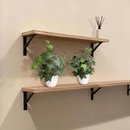 alyptus Fake English Ivy Plants in Pots Set of 2 – Realistic Artificial Ivy Greenery for Home Decor, Tabletop, Office, Shelf, Balcony or Bathroom - Green with White Pots