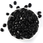 3/4-1 5/8Inch Black River Pebbles for Vases Pebbles for Indoor Plants Gravel Rocks for Crafts River Rocks 11LB Pebbles Decorative Stones for Plants Outdoor