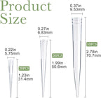 50 PCS Clear Floral Water Tubes, 3 Sizes Plastic Flower Stems Water Tubes, Pointed End Floral Vials Posy Picks for DIY Cake Decoration Flower Arrangement Bouquets