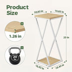 Bamworld Tall Plant Stand Indoor Corner Plant Shelf Tiered Plant Stand Wood Plant Table Heavy Duty Flower Pot Stands Metal Plant Holder for Living Room Bedroom Hallway(White)