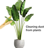 Plant Leaf Cleaning Tongs, Portable House Plant Leaf Cleaning Tongs, Household Cleaning Tools Garden Tools, Cleans Both Sides of Leaves, Dust Removal for Indoor Outdoor