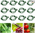100pcs Plant Support Clips for Climbing Plants, Reusable Plastic Trellis Clips for Tomato, Grape Vine, Vegetables, Garden Fixing Clips (150, Green)