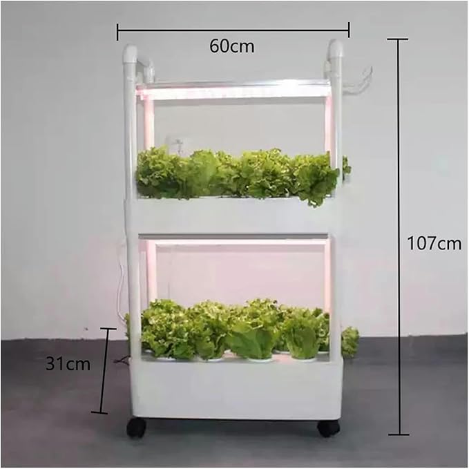FLTRGO Hydroponic Tower Growing Sytem Hydroponics Growing System Indoor Smart Herb Vertical Garden Kit Automatic Led Grow Lights Planter for Home Kitchen Easy to Install and Operate