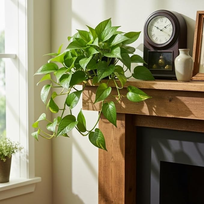 Global Green Pothos – Live Plant in 2 Inch Pot - Air Purifier Plant to Make Your House Healthier - Indoor Plant Aesthetic
