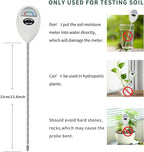 Soil Moisture Meter, Long Probe Soil Moisture Monitor for House Plants, Soil Hygrometer Moisture Sensor for Indoor & Outdoor, Garden, Farm, Lawn Plant Care, No Battery Needed(White)