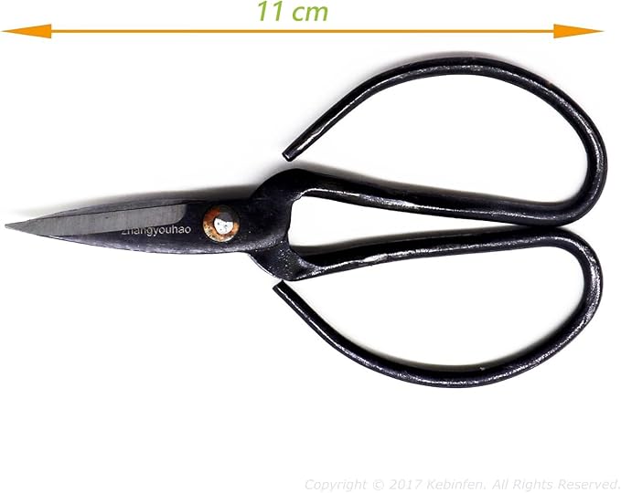 Kebinfen® Bonsai Tree Pruning Trimming Starter Tool Kit - Pruning Scissors, Bonsai Scissors for Bud & Leaves Trimmer, Bamboo Rake - Set of 3