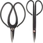 BambooMN Bonsai Basics Set - 7.2" Trimming Shears & 7" Heavy Duty Butterfly Shear - 30 Sets
