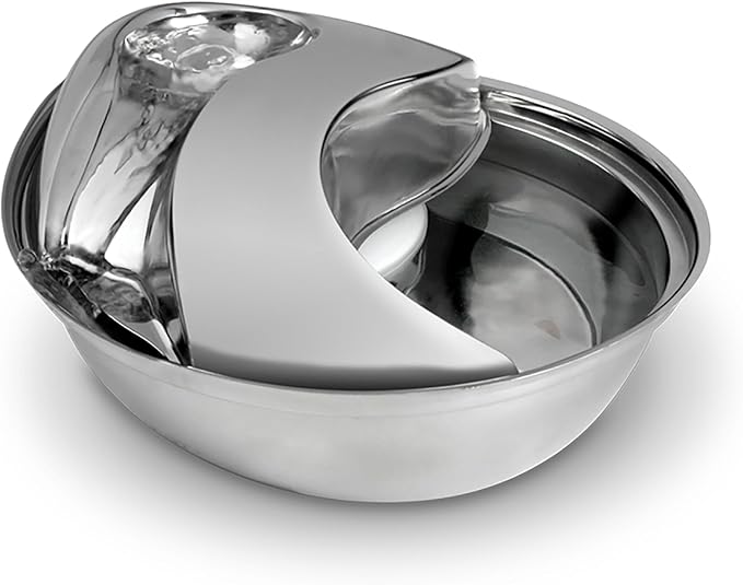 Pioneer Pet Stainless Steel Fountain Raindrop Design , 60oz