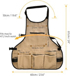 Garden Apron for Men Women with 14 Pockets, Gardening Tool Work Aprons