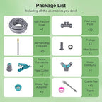 66 FT Drip Irrigation System - Double-Head 360° Adjustable Garden Watering System with 40 Spray Nozzles, Garden Atomizing Misting System & Irrigation System for Garden, Greenhouse, Yard, Lawn, Plants