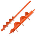 Insaga 2Pack Garden Auger Drill Bit for Planting, 1.6x16'' & 3x12'' Post Hole Digger, Spiral Garden Earth Auger Drill Bit for Fence Posts, Bulbs, Plants, Fits 3/8" Hex Drive Drill