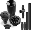 Plastic Fountain Nozzle 1/2, Fountain Head for Garden, Ponds, Tabletop Fish Ponds, Use for Indoor and Outdoor, 9 Components and 5 Different Shapes for Easy Installation, Pool Aerator Nozzle
