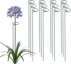 Thealyn 36 Inch 20 Packs Plant Support Stake Garden Single stemmed Plant Support Hoops Plant Prop for Flowers Orchid Tomatoes Peony Lily Rose Gladiolus (36 inch)