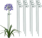 Thealyn 36 Inch 12 Packs Plant Support Stakes,Garden Single stemmed Plant Support Hoops, Plant Prop, for Flowers,Orchid, Tomatoes Peony Lily Rose (36 inch)