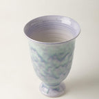Ceramic Planter Vase for Indoor Plants, Modern Iridescent Flower Pot, Decorative Orchid Planter, Pastel Glazed Ceramic Vase for Living Room, Bedroom, Tabletop Home Decor