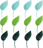 12 PCS Leaf Watering Device - 3 Vibrant Colors Plant Pot Watering Funnels for Indoor & Outdoor Plants, Decorative Leaf-Shaped Water Directing Tools with Robust Plastic