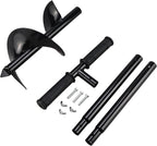 RealPlus Hand Auger Post Hole Digger 6" x 33" Garden Hole Digger Tool Large Manual Earth Auger Drill for Deep Cultivating Seedlings Planting Trees