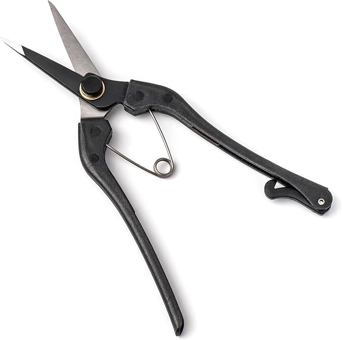 Wablade Japanese-Made Single-Edge Bonsai Pruning Shears, Precision Bud Scissors for Clean, Controlled Cuts on Branches & Stems, Hand Pruner for Flowers & Plants, 10mm Capacity (Single-blade)