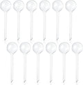 Pynqdfu 12 Pcs Large Plastic Self-Watering Bulbs,Clear Automatic Watering Globes,Clear Automatic Watering Bulbs for Plants,Graden,Flowers