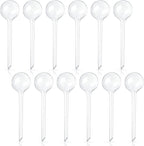 Pynqdfu 12 Pcs Large Plastic Self-Watering Bulbs,Clear Automatic Watering Globes,Clear Automatic Watering Bulbs for Plants,Graden,Flowers