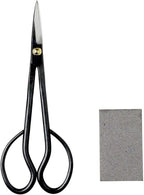 Wazakura Japanese Bonsai Trimming Care Kit Made in Japan, Satsuki Bonsai Scissors 7inch(180mm) + Sap Rust Eraser Gift Box Set