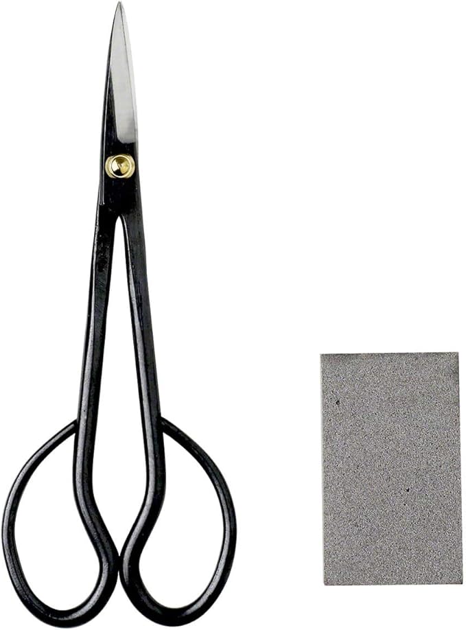 Wazakura Japanese Bonsai Trimming Care Kit Made in Japan, Satsuki Bonsai Scissors 7inch(180mm) + Sap Rust Eraser Gift Box Set