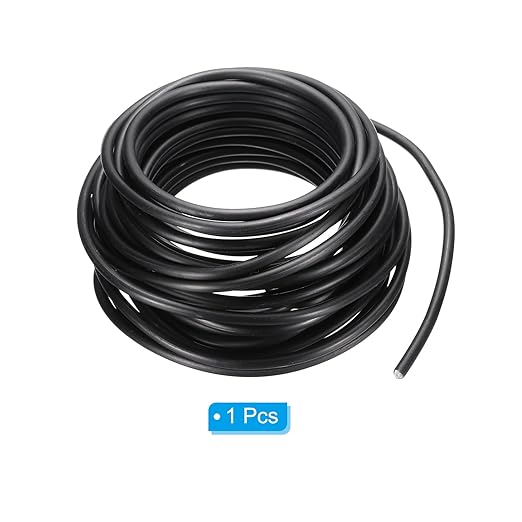 PATIKIL 5mm Bonsai Training Wire, 1 Roll Floral Wire Stems Anodized Aluminum Tree Wire 32.8 Feet Total for Gardening Branch Fixing, Black