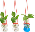 XXXFLOWER Wall Hanging Propagation Stations with Luminous Sand Christmas Decor for Home Garden Office 3 Pcs Snowman-Shape Hanging Planters for Indoor Plants Gifts for Plant Lovers（Plant NOT Included）