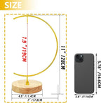 YY YEARCHY Awesomes Terrarium Ornament Display Stand Metal Stand Air Plant Stand Flower Pot Stand Holder Iron Pothook Stand for Hanging Glass Terrarium Globe Ball (1, Bright Gold)