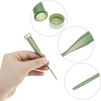 QWORK 6 Inch Green Floral Water Tubes with Rubber Caps, 100 Pcs Plastic Flower Water Picks for Fresh Flower Arrangements, Leak-Proof Floral Supplies for Florists, Weddings, Garden and DIY Crafts