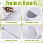 Hand Plant Watering Can - Plastic Indoor and Outdoor - 1/2 Gallon - White