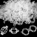 100PCS Secured Plastic Plant Clip, Upgrade Grape and Tomato Vine, Garden Clips for Climbing Plants, Plastic Trellis Clips Plant Support Clips Tomato Grape Vine Vegetables Plant Fixing Clips