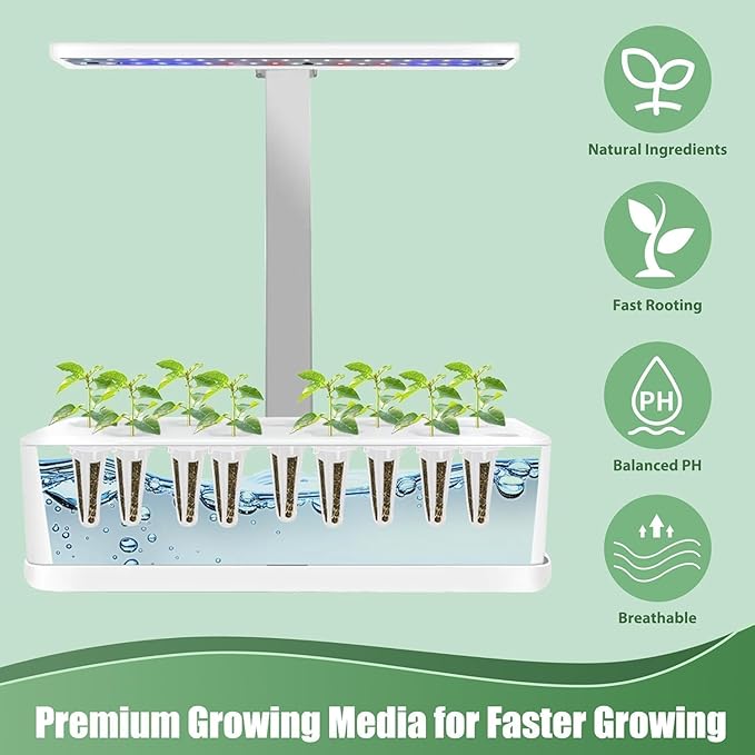 Herb Seed Pods Kit Basil - for All Hydroponics Growing Systems, 12 Pods Herb Kit with 1000+ Seeds of Genovese Basil, Grow Your Own Herb Garden at Home