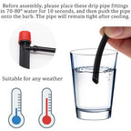 100FT 1/4" Drip Irrigation System Kit, Automatic Watering System, DIY Automatic Irrigation Equipment Set for Greenhouse, Garden, Yard, Lawn