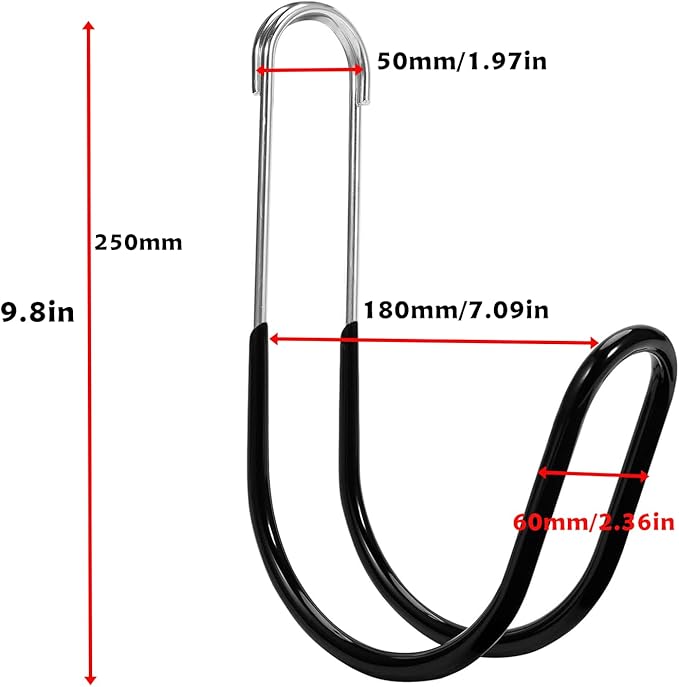 Garden Hose Holder Water Hose Hanger Wall Mounted,304Stainless Steel Solid Hose Hook Holds Up to 50Ft Garden Hose, Expandable Hose, Water Hose(Black Paint 1pcs)