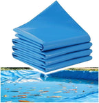 PVC Pond Liner for Fish/Plant, 0.3 MM Thick HDPE Blue Preformed Pond Liners Mat Underlayment for Outdoor Ponds Koi Fish Ponds Streams Garden Fountain Waterfall(1x10m/3.3x32.8')