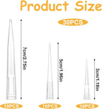 Sliverdew 30 Pcs Plastic Flower Stems Tube Holder Fresh Flower Cake Spikes Pointed End Flowers Arrangement Holders for DIY Valentine's Day Crafts