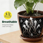 Plant Pots, Self Watering Planters with Drainage Holes and Trays, Flower Pots for Indoor Outdoor - 6 Pack(4/5/6/6.5/7/8 Inch) (Colorful)