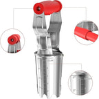 FLORA GUARD Bulb Planter with Depth Markers - Automatic Soil Releasing Seed Bulb Transplanter for Planting/Digging Tulips, Daffodils, Dahlias and More