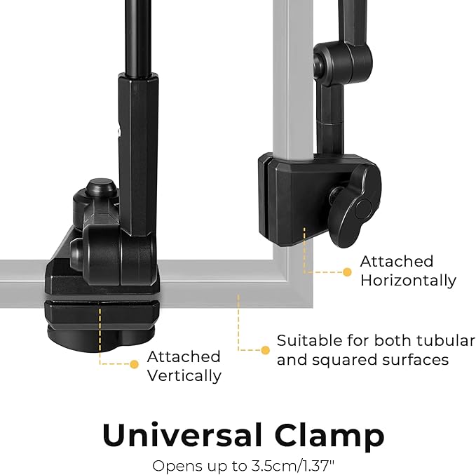 G4Free UPF 50+ Adjustable Beach Umbrella XL with Universal Clamp for Chair Stroller Wheelchair Golf Cart Bleacher Patio