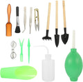 Milisten 14pcs Garden Tool Set with Gardening Trowel, Bonsai Shears, and Succulent Sprayer for Indoor and Outdoor Plant Care