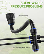 HIRALIY 220FT Drip Irrigation Kits for Plants, New Quick Connector Garden Watering System, Saving Water Automatic Irrigation Equipment for Patio Lawn