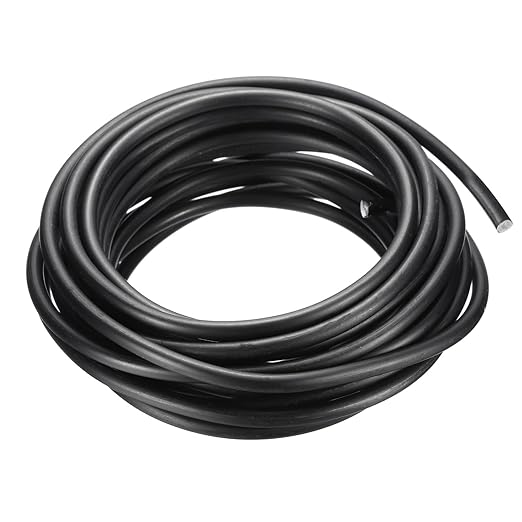 PATIKIL 5mm Bonsai Training Wire, 1 Roll Floral Wire Stems Anodized Aluminum Tree Wire 16.4 Feet Total for Gardening Branch Fixing, Black