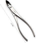 Straight Narrow Edge Cutter Professional Grade Branch Cutter Alloy Steel Bonsai Tools Equip With Tool Bag (MT-SE-185N Designed For Small Size Bonsai Trees)